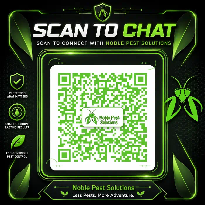 Example scan to chat QR code campaign for Noble Pest Solutions